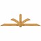 Ekena Millwork Redmond Rough Sawn Timber Gable Bracket, Western Red Cedar, 108"W x 31 1/2"H x 2"D x 6"F, 7/12 Pitch GBW108X31X0206RED00RWR - alternate 1